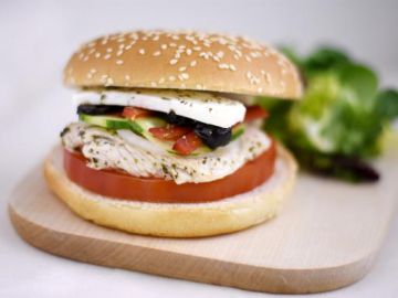 Burger façon salade grecque Burger façon salade grecque