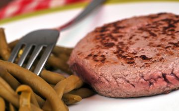 Steak haché et haricots verts Steak haché et haricots verts