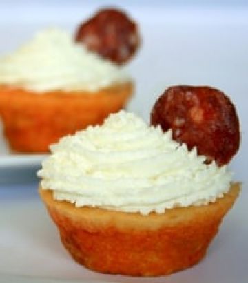 Cupcakes salés au chèvre et chorizo Cupcakes salés au chèvre et chorizo