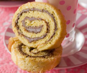 Gâteau roulé au chocolat