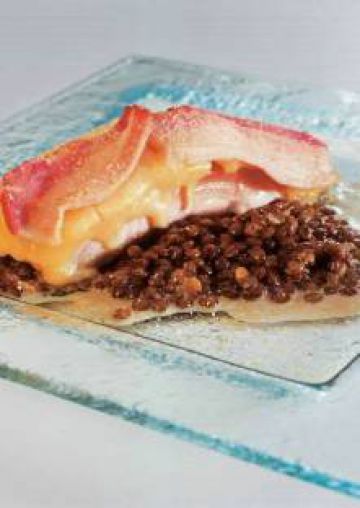 Pavé de saumon aux lentilles Pavé de saumon aux lentilles