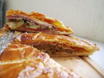 Feuilleté jambon-comté-courgettes Feuilleté jambon-comté-courgettes