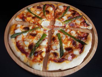 Pizza haddock et chorizo Pizza haddock et chorizo
