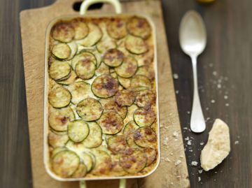 Gratin de courgettes aux carottes et aux lardons Gratin de courgettes aux carottes et aux lardons