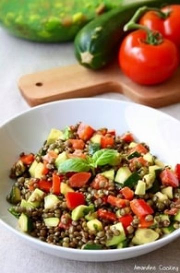 Salade de lentilles aux légumes Salade de lentilles aux légumes