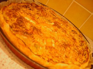 Tarte à la courgette et au poivron Tarte à la courgette et au poivron