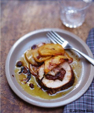 Rôti de porc, abricots et poires Rôti de porc, abricots et poires