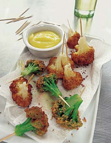 Chou-fleur et brocolis frits Chou-fleur et brocolis frits