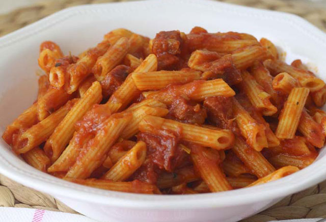 Pâtes à la Sauce au Chorizo Pâtes à la Sauce au Chorizo