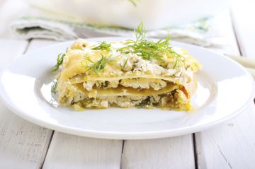 Lasagnes aux courgettes, crème et chèvre Lasagnes aux courgettes, crème et chèvre