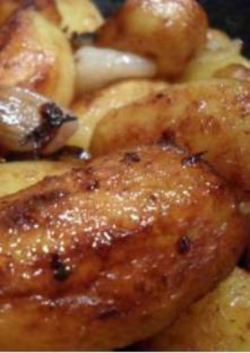 Pommes de terre sautées aux échalotes confites Pommes de terre sautées aux échalotes confites