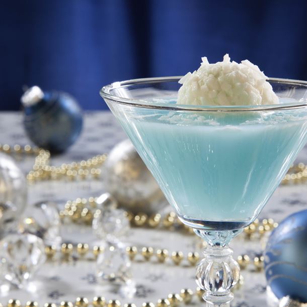 Cocktail de Noël au curaçao