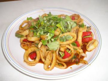 Calamar sauce piquante Calamar sauce piquante