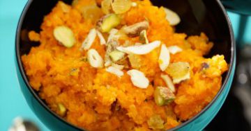 Halwa carottes, pistaches et cajou : dessert indien Halwa carottes, pistaches et cajou : dessert indien