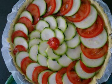 Tarte à la courgette et aux lardons Tarte à la courgette et aux lardons