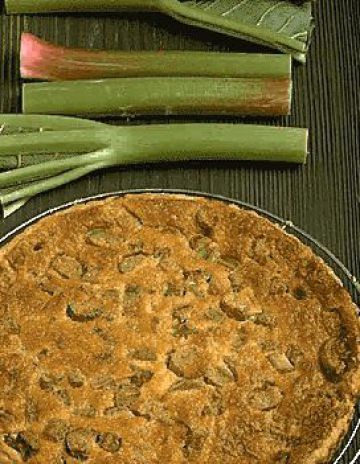 Tarte à la rhubarbe alsacienne Tarte à la rhubarbe alsacienne