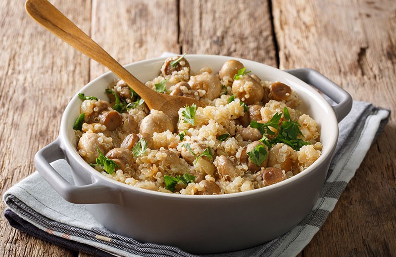 Risotto de quinoa végétarien Risotto de quinoa végétarien
