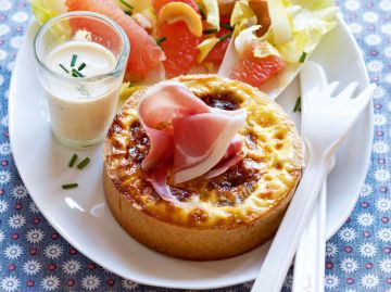 Tarte au gorgonzola et au jambon de Parme Tarte au gorgonzola et au jambon de Parme
