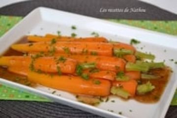 Carottes fondantes, sauce au vinaigre balsamique Carottes fondantes, sauce au vinaigre balsamique