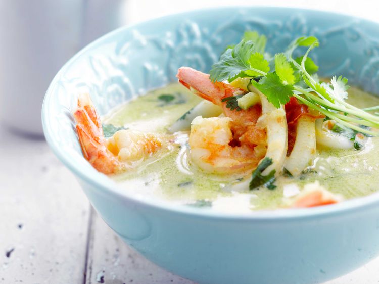 Crevettes au lait de coco