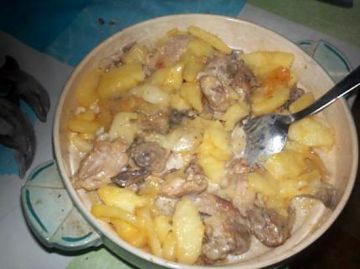 Poulet fermier a la normande Poulet fermier a la normande
