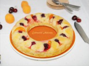 Gâteau abricots cerises Gâteau abricots cerises