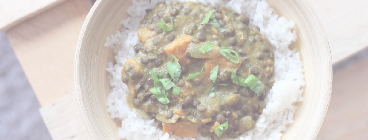 Curry de lentilles et patates douces Curry de lentilles et patates douces