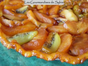 Tarte tatin pommes-kiwis