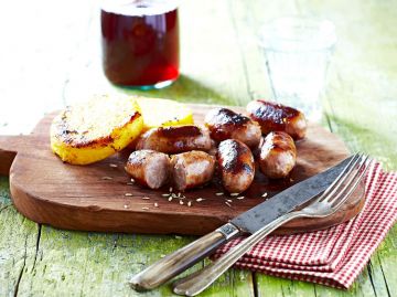 Polenta à la saucisse Polenta à la saucisse