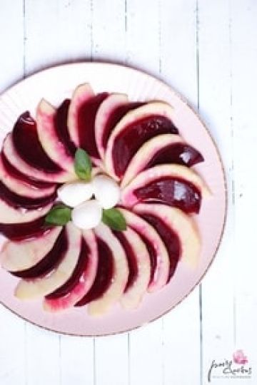 Salade sucrée/salée de betterave et pomme