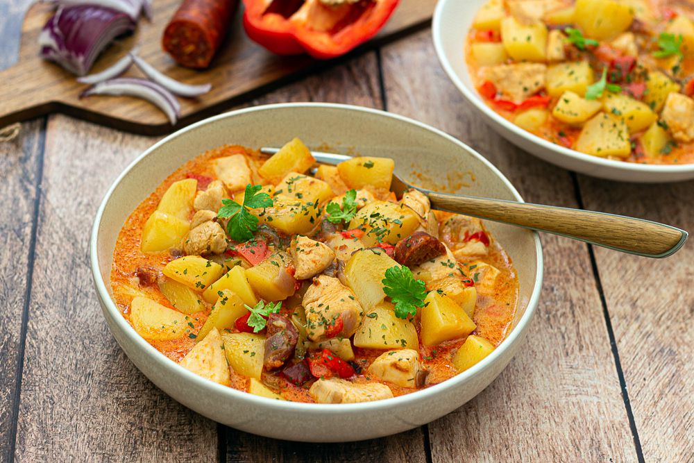 Poulet au chorizo et pommes de terre au Cookeo Poulet au chorizo et pommes de terre au Cookeo