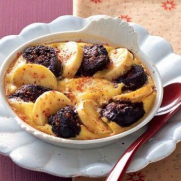 Clafoutis de boudin aux pommes Clafoutis de boudin aux pommes