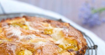 Clafoutis de Reblochon de Savoie aux mirabelles Clafoutis de Reblochon de Savoie aux mirabelles