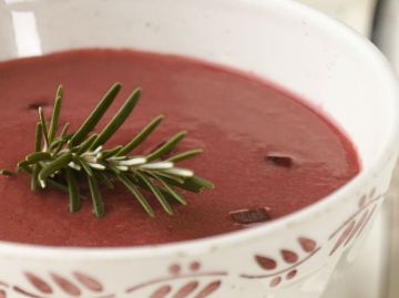 Potage de betteraves rouges