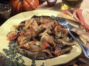 Sauté de veau aux aubergines Sauté de veau aux aubergines
