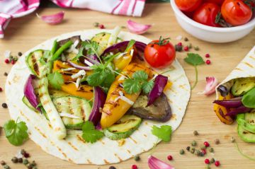 Fajitas aux légumes d’été grillés Fajitas aux légumes d’été grillés
