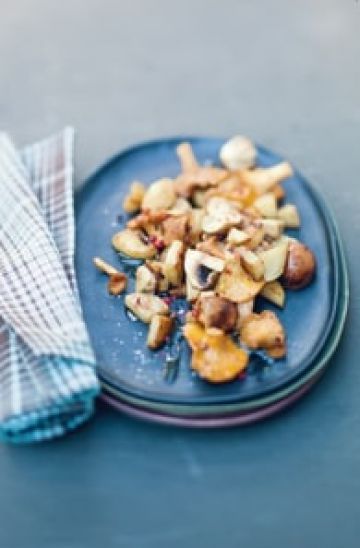Topinambours poêlés aux champignons Topinambours poêlés aux champignons