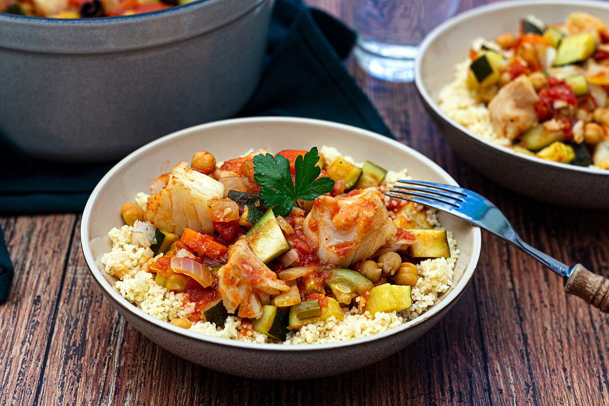 Ragoût de poisson aux légumes et pois-chiches Ragoût de poisson aux légumes et pois-chiches