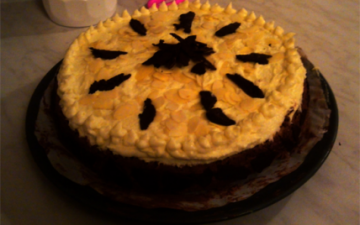 Gâteau chocolat noir et chocolat blanc