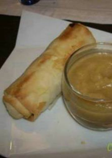 Nem pomme banane et compote de pomme au cidre Nem pomme banane et compote de pomme au cidre