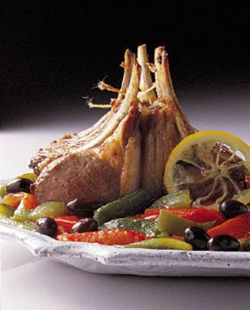 Carré d'agneau aux olives Carré d'agneau aux olives