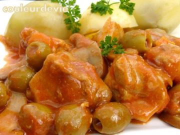 Sauté de porc façon marengo Sauté de porc façon marengo