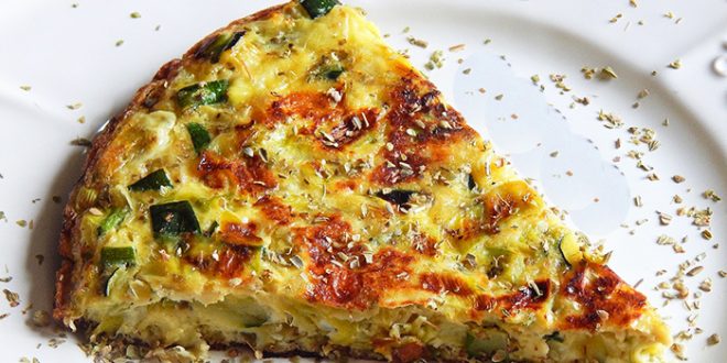 Tortilla de courgettes et poireaux Tortilla de courgettes et poireaux