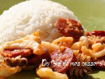 Poêlée de calamars au chorizo Poêlée de calamars au chorizo