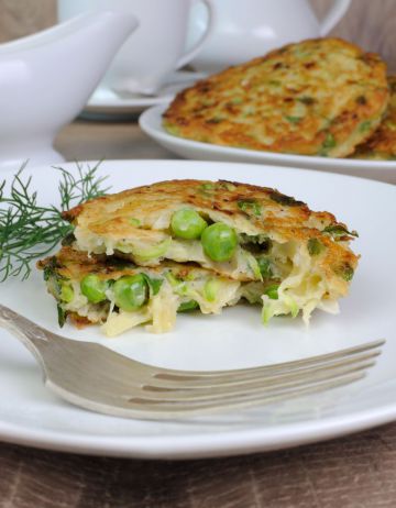 Galettes de légumes aux petits pois Galettes de légumes aux petits pois