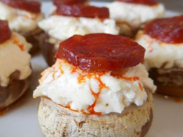 Champignon farci philadelphia & chorizo Champignon farci philadelphia & chorizo