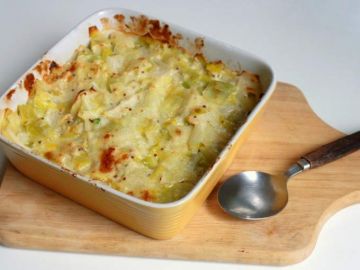 Gratin de poireaux à la crème de brie Gratin de poireaux à la crème de brie