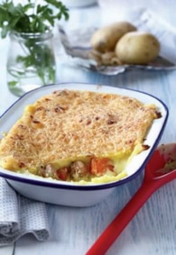 Gratin parmentier aux Knacki ® et légumes