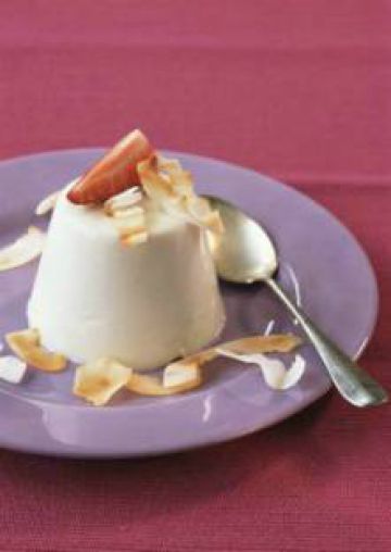 Blanc-mangers à la vanille et à la noix de coco