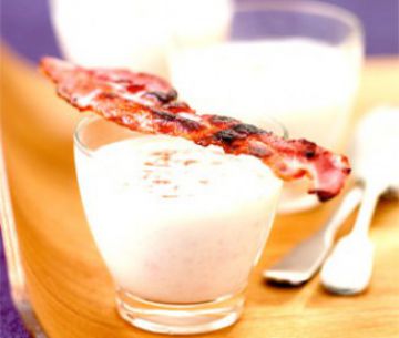 Crème de chou-fleur au lard grillé Crème de chou-fleur au lard grillé